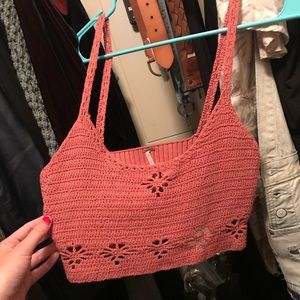 free people croche crop